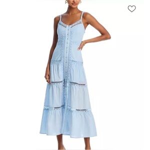 AQUA Lace Inset Mini Dress